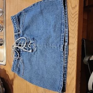 PACSUN Denim Lace Up Skirt sz 24 / sz 0